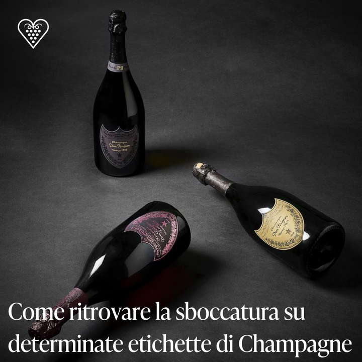 Come ritrovare la sboccatura su determinate etichette di Champagne